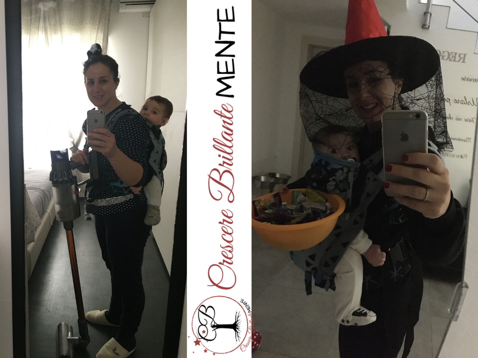 faccende e feste con il babywearing